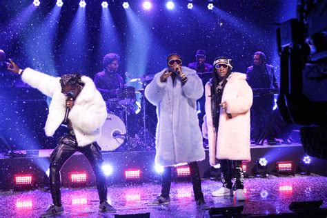 Migos Performs In Glittered Gucci Sneakers on 'The Tonight Show'